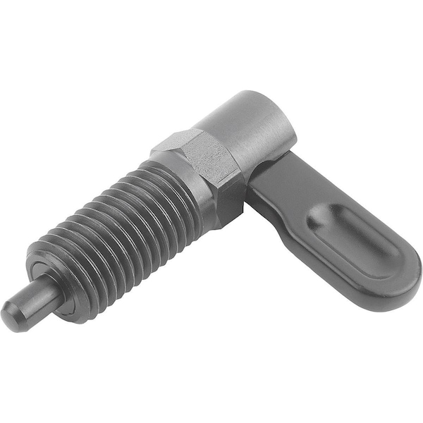Cam-Action Indexing Plung W. Stop, Right, D=8, M20X1, 5, Form:C, Steel